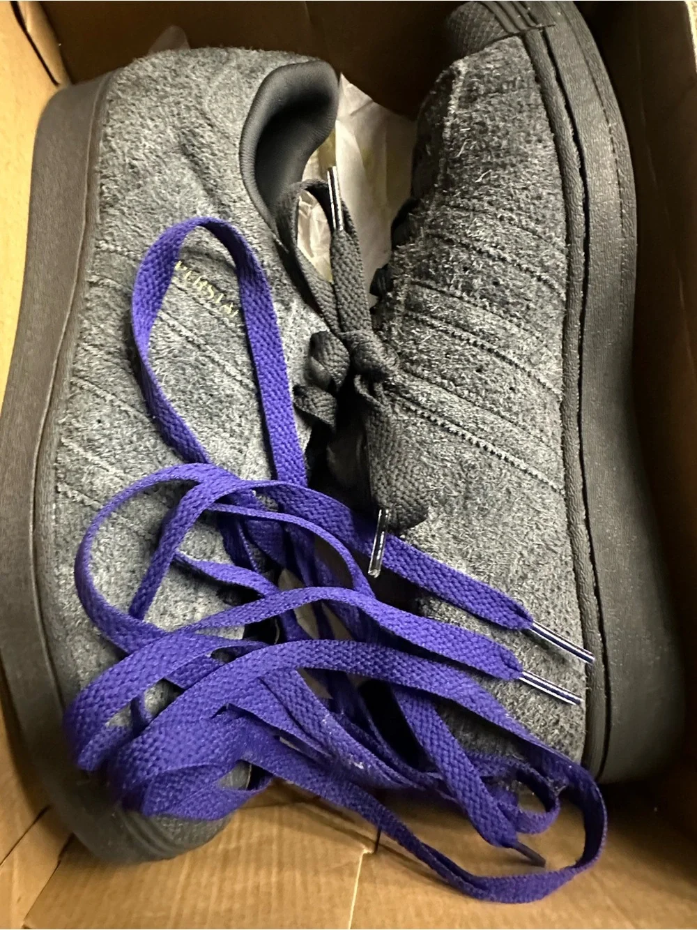 adidas Grey Suede Superstar